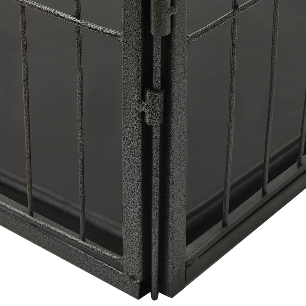 vidaXL Box per Cuccioli in Acciaio 123x77,5x74,5 cm