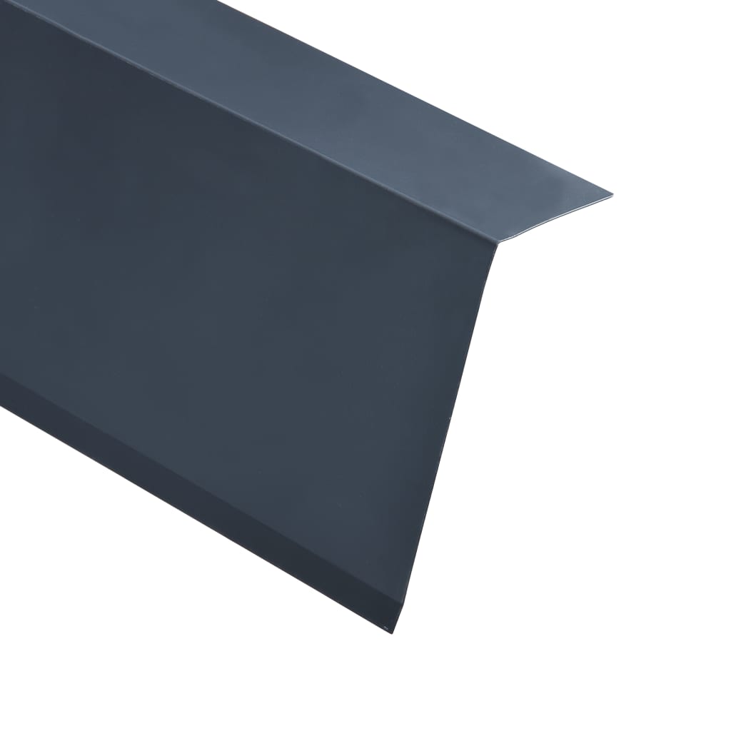 vidaXL Profili Angolari a L per Tetto 5 pz Alluminio Antracite 170 cm