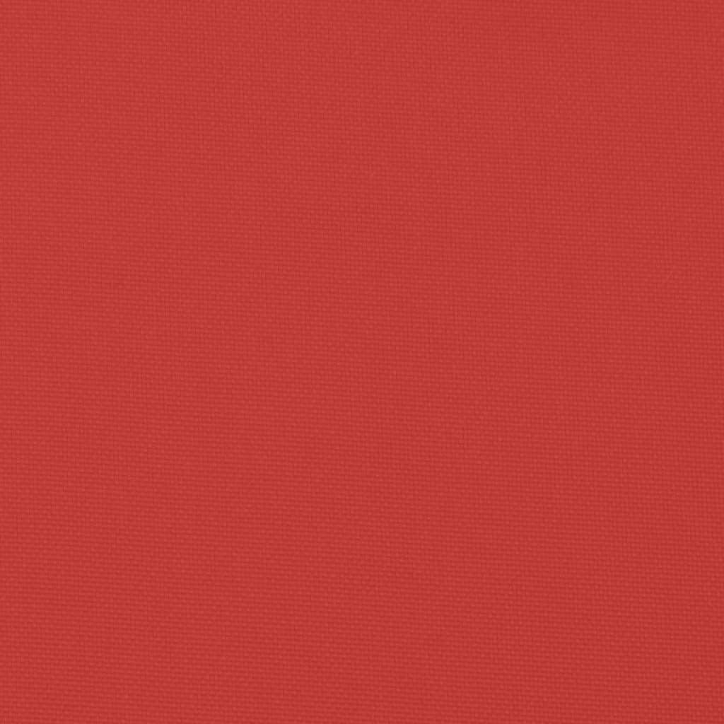 vidaXL Cuscino per Lettino Rosso 200x50x3 cm in Tessuto Oxford