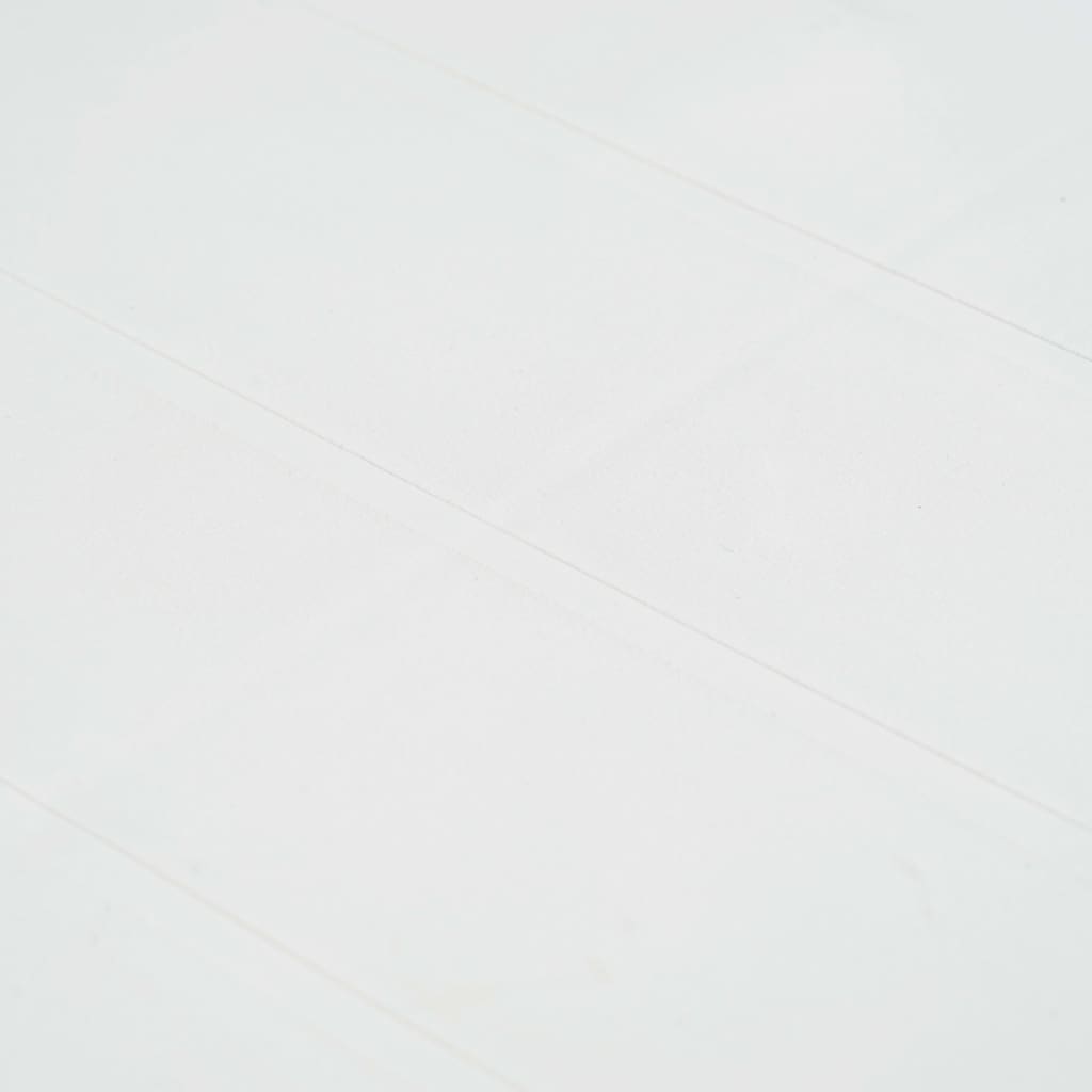 vidaXL Set Pranzo da Giardino 7 pz in Plastica Stile Rattan Bianco