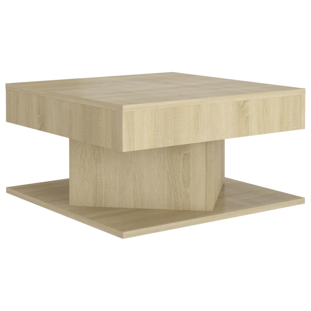 vidaXL Tavolino da Salotto Rovere Sonoma 57x57x30 cm Legno Multistrato