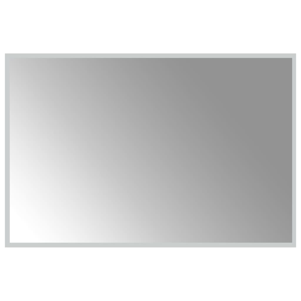 vidaXL Specchio da Bagno con Luci LED 90x60 cm