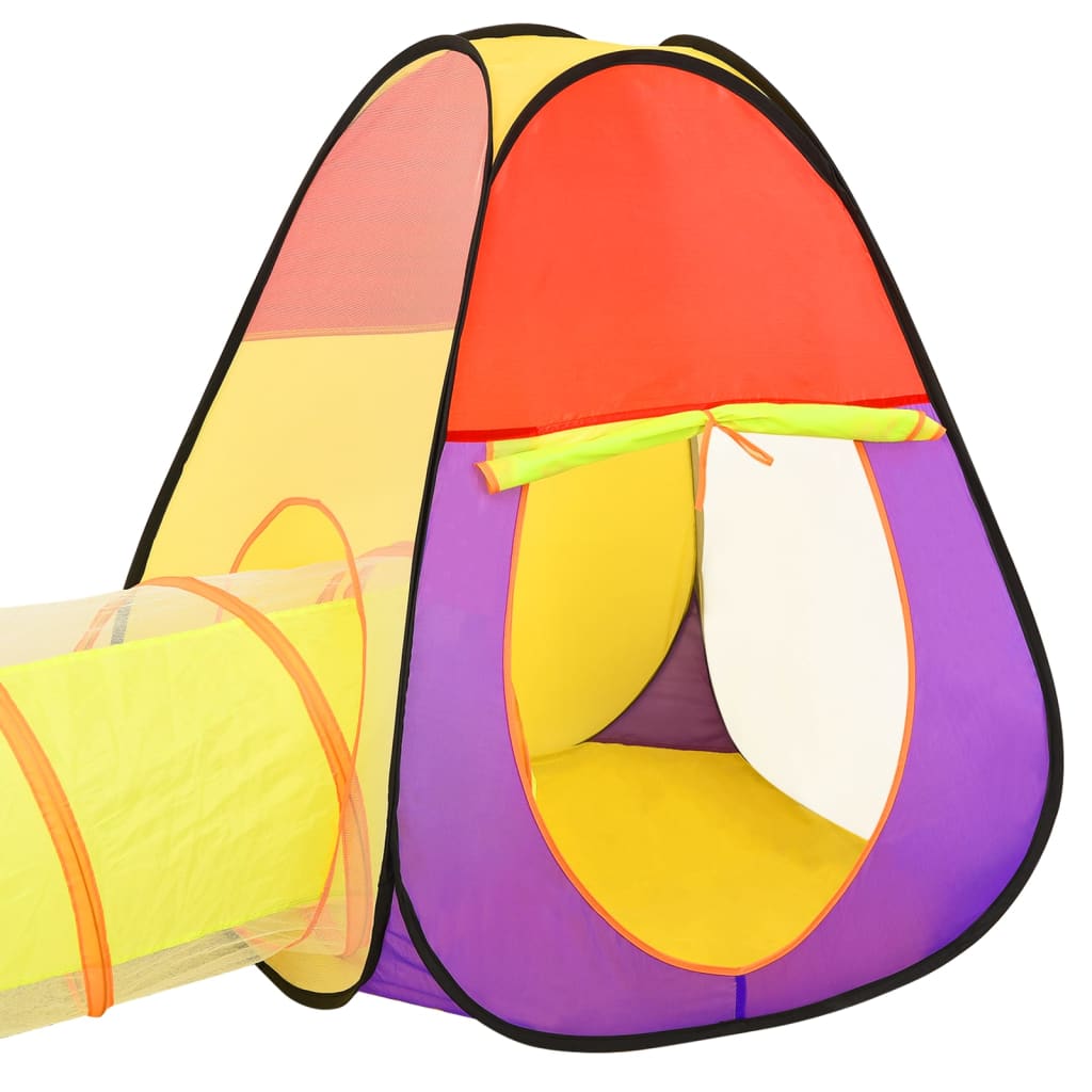 vidaXL Tenda da Gioco per Bambini 250 Palline Multicolore 255x80x100cm