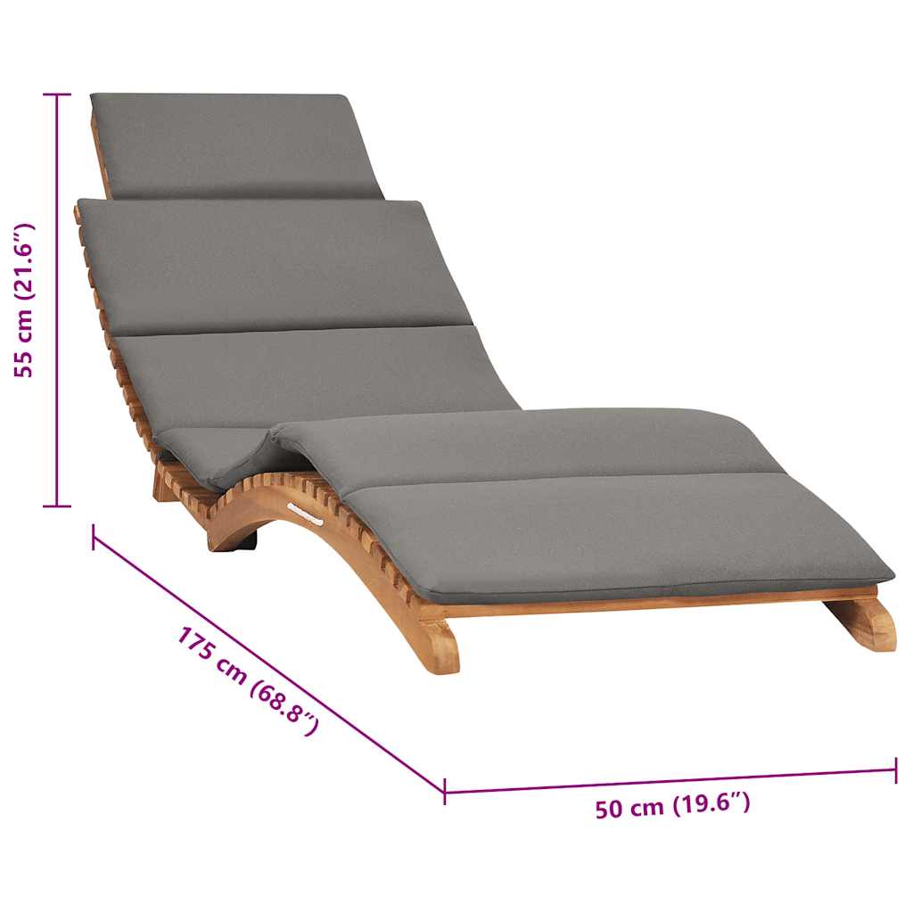 vidaXL Lettino da Giardino 5 pz Polyrattan Grigio Sdraio Prendisole Tavolino