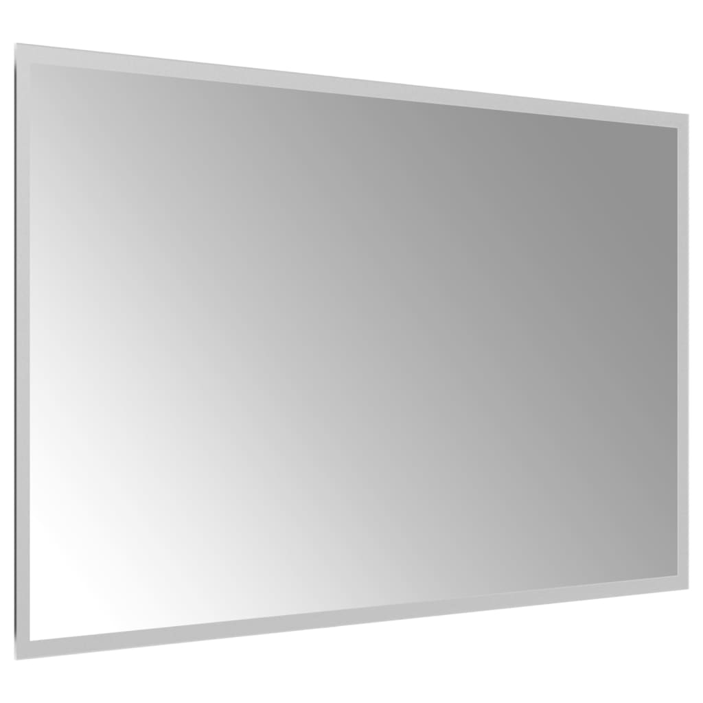 vidaXL Specchio da Bagno con Luci LED 80x50 cm