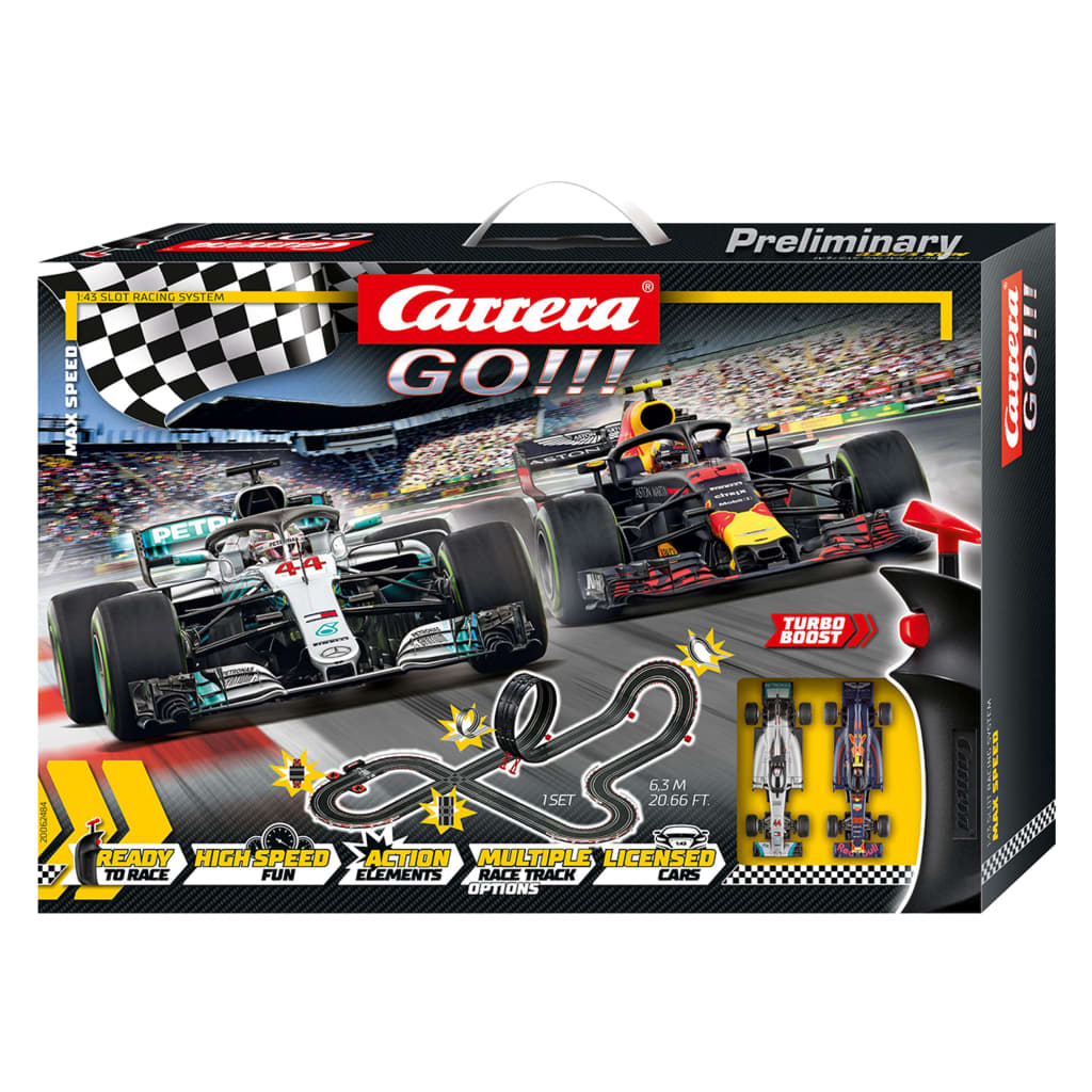 Carrera Set GO Slot Car e Pista Elettrica Max Speed 1:43