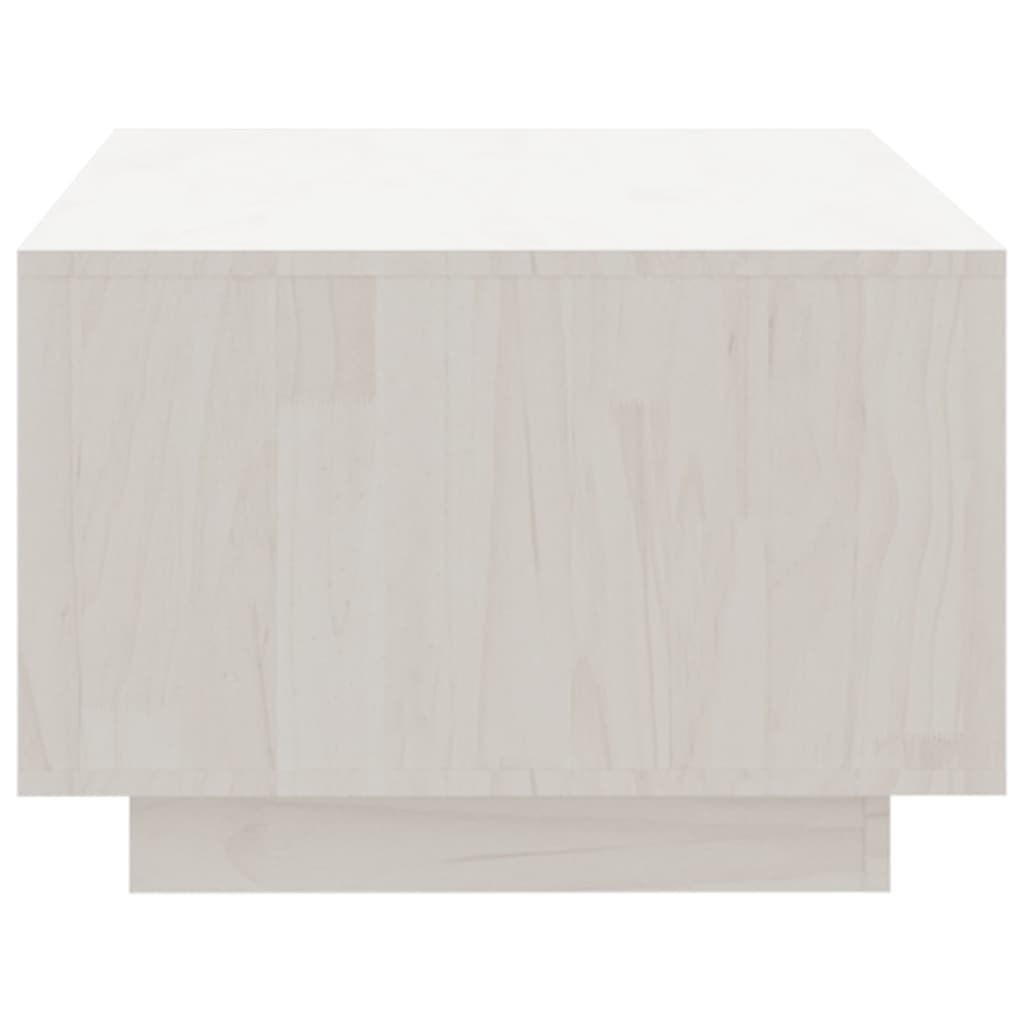 vidaXL Tavolino da Salotto Bianco 110x50x33,5cm Legno Massello di Pino