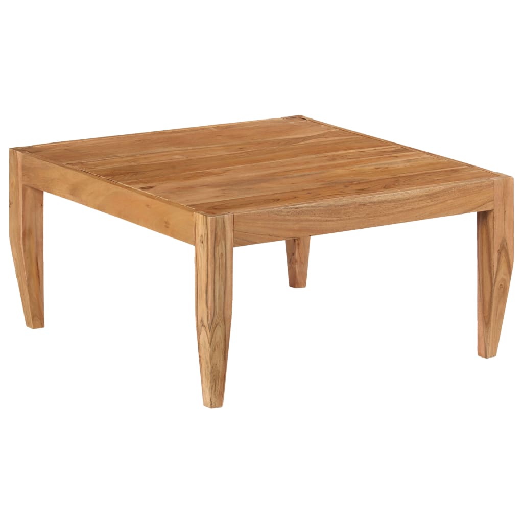 vidaXL Tavolino da Salotto in Massello di Acacia 80x80x41 cm Marrone
