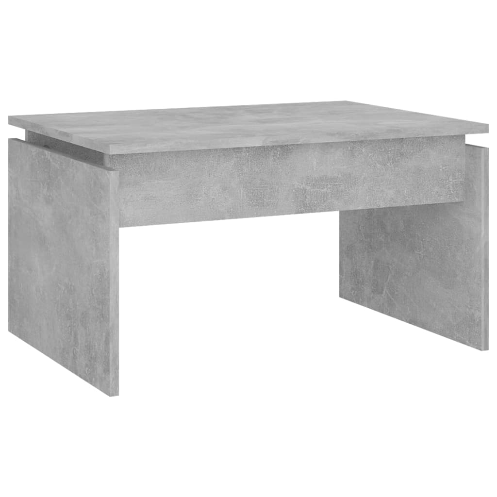 vidaXL Tavolino da Salotto Grigio Cemento 68x50x38cm Legno Multistrato