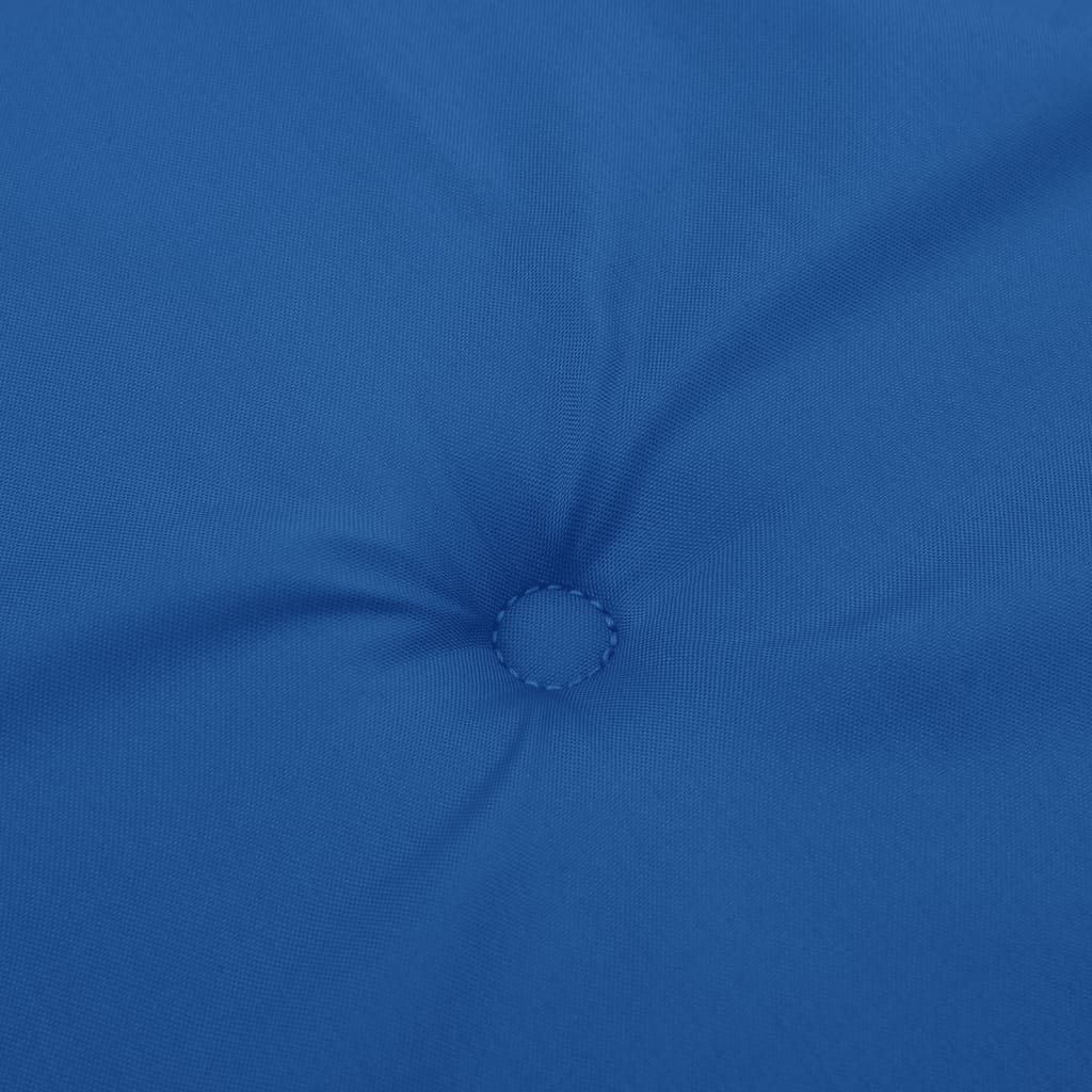 vidaXL Cuscini per Sedie 4 pz Blu Reale 120x50x3 cm in Tessuto