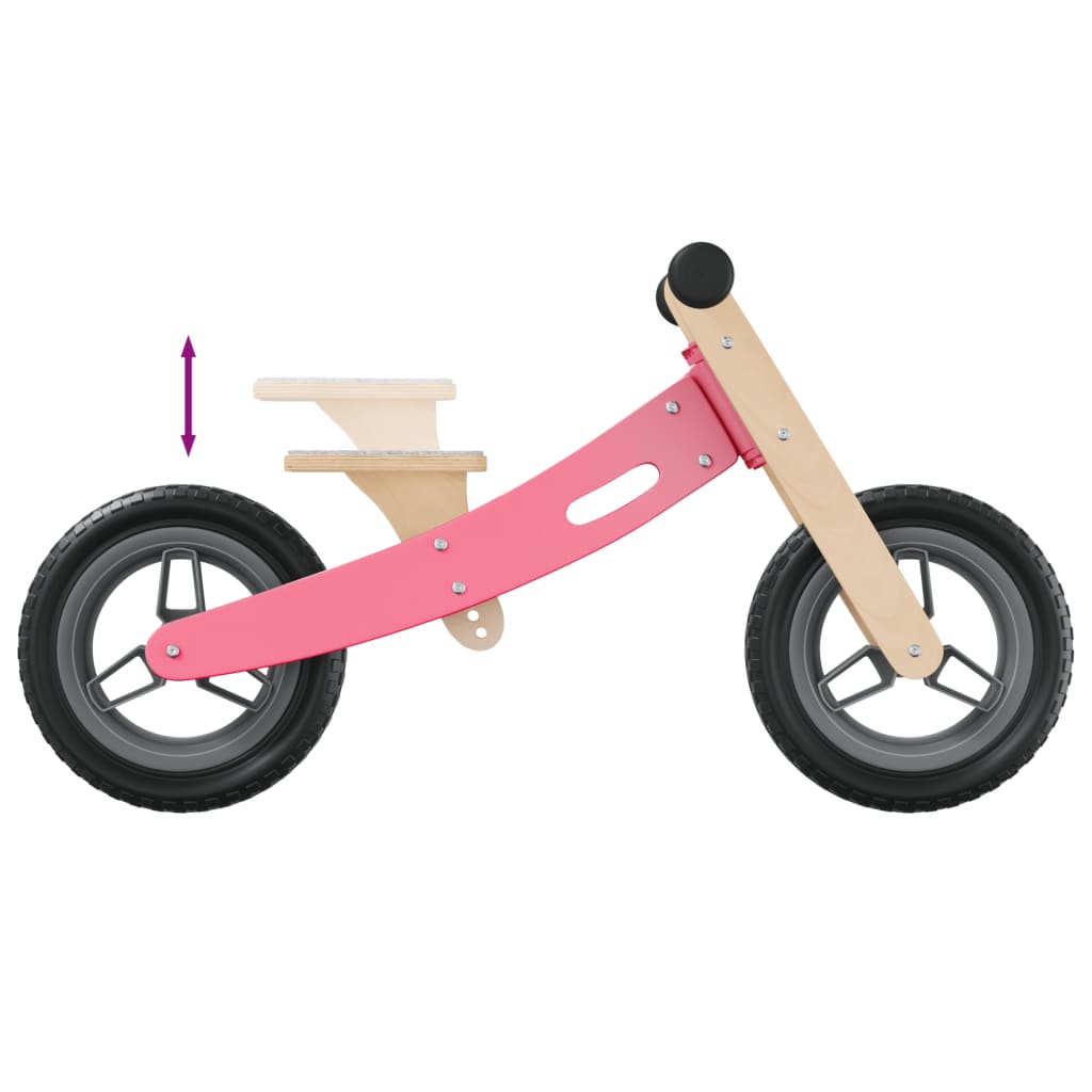 vidaXL Bicicletta Senza Pedali per Bambini Rosa