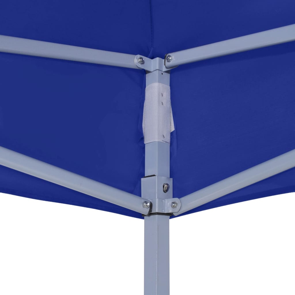 vidaXL Gazebo Professionale Pieghevole 2x2 m in Acciaio Blu