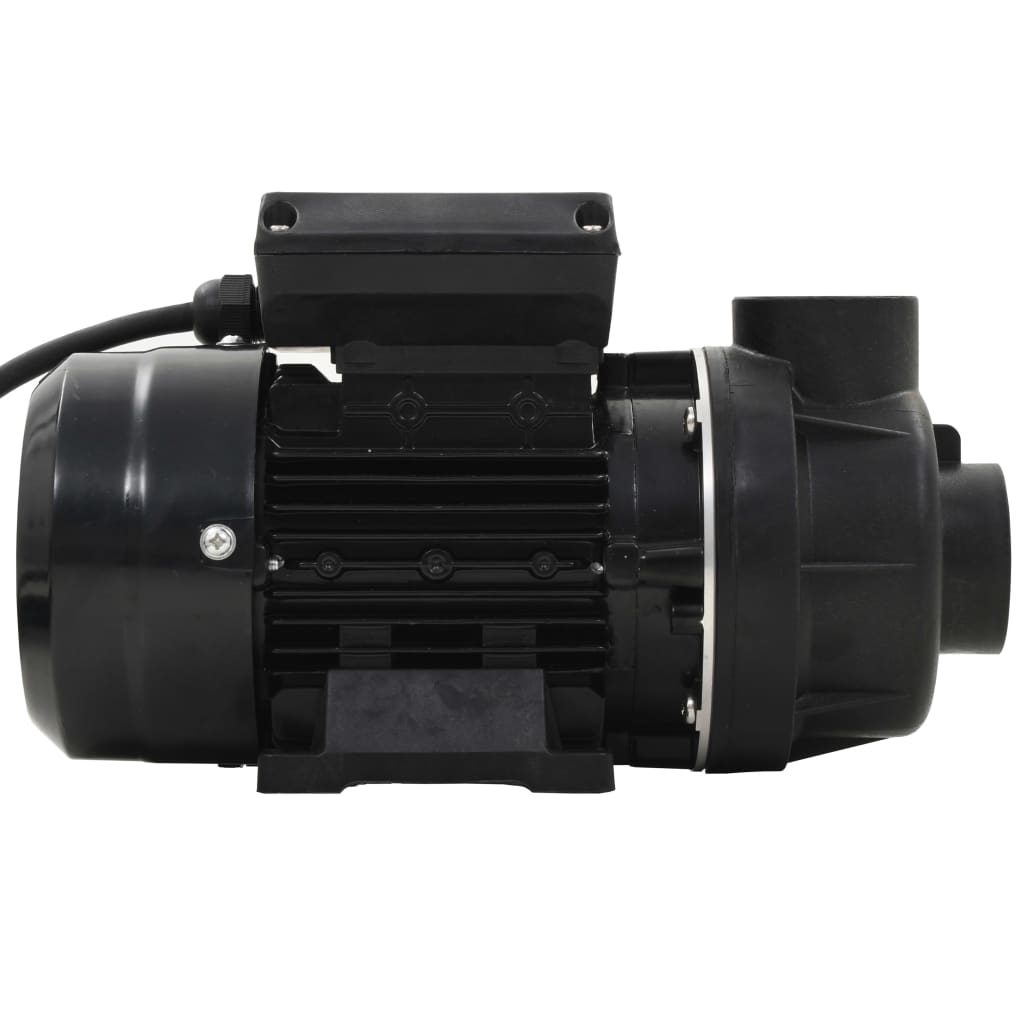 vidaXL Pompa per Piscina Nera 0,25 HP 7500 L/h