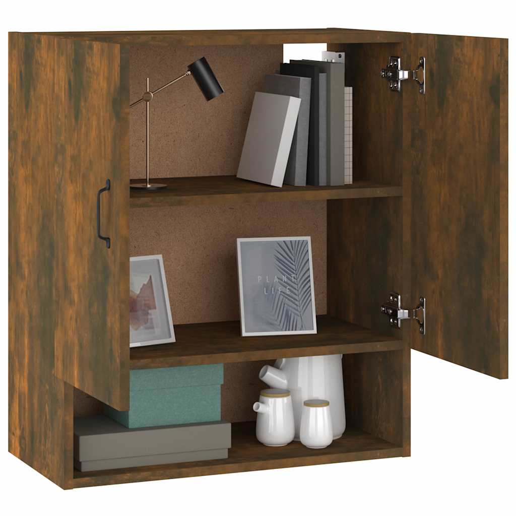 Armadietto A Muro VidaXL In Legno Multistrato Nero 60x31x60 Cm – Due Ante, Portaoggetti, Design Moderno, Montaggio A Parete - copertina
