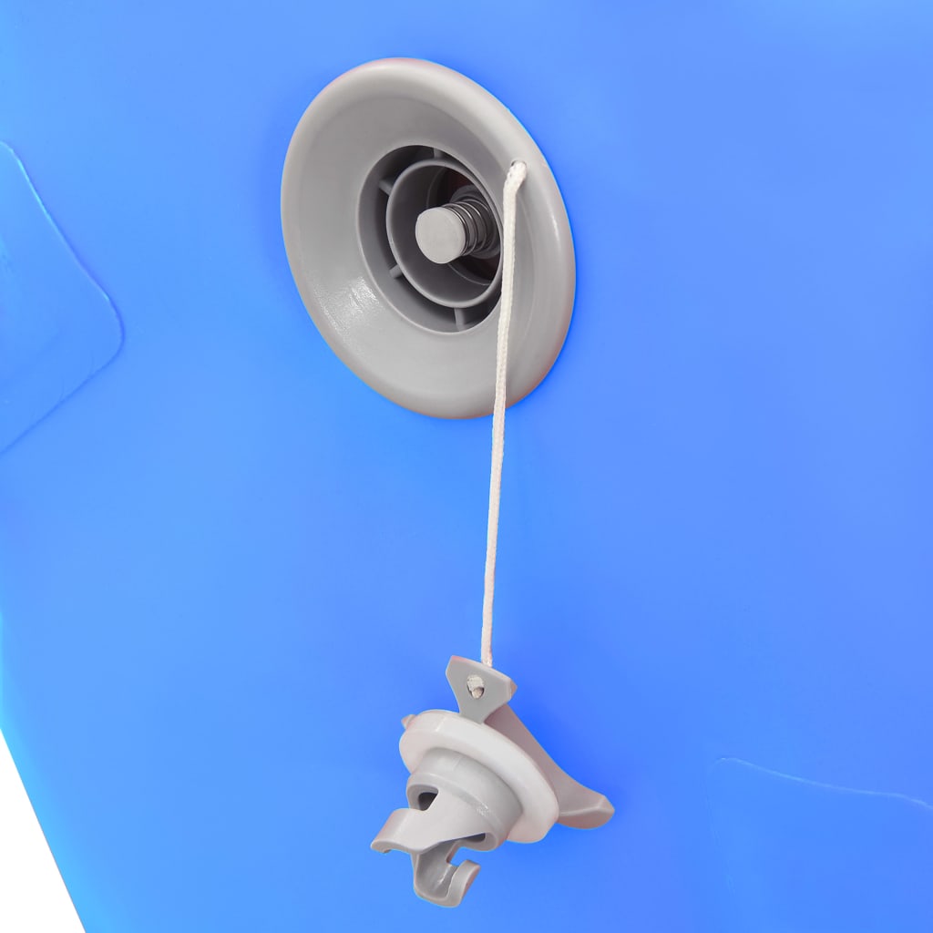 vidaXL Rotolo da Ginnastica Gonfiabile con Pompa 120x90 cm in PVC Blu