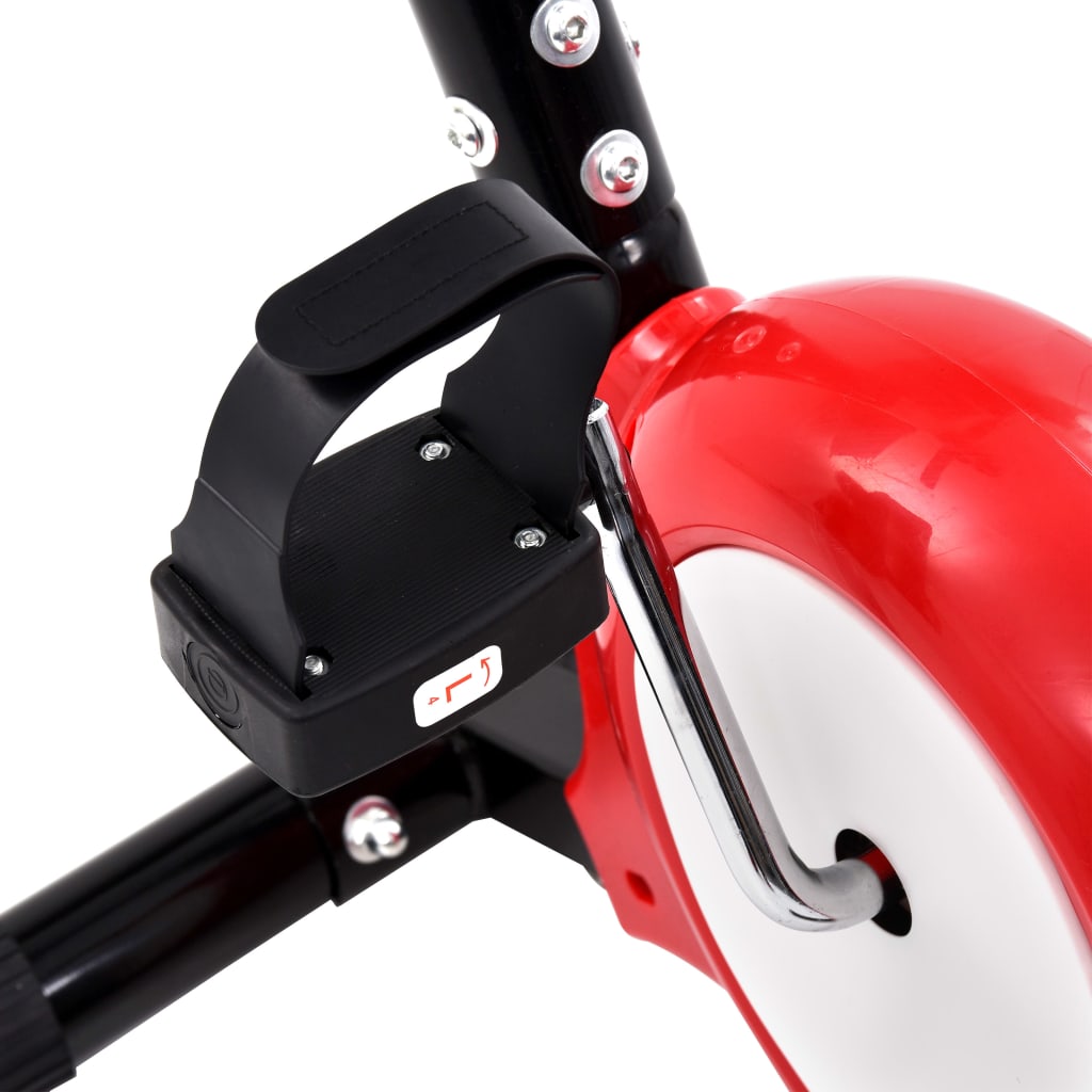 vidaXL Cyclette Ellittica con Cinghia di Resistenza Rossa