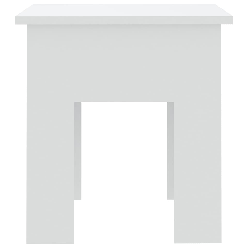 vidaXL Tavolino da Caffè Bianco 40x40x42 cm in Truciolato