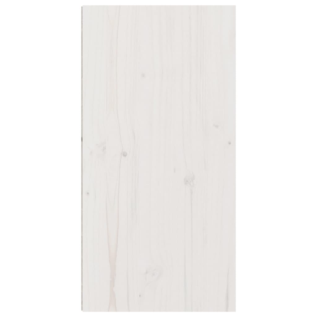 vidaXL Pensile Bianco 30x30x60 cm in Legno Massello di Pino
