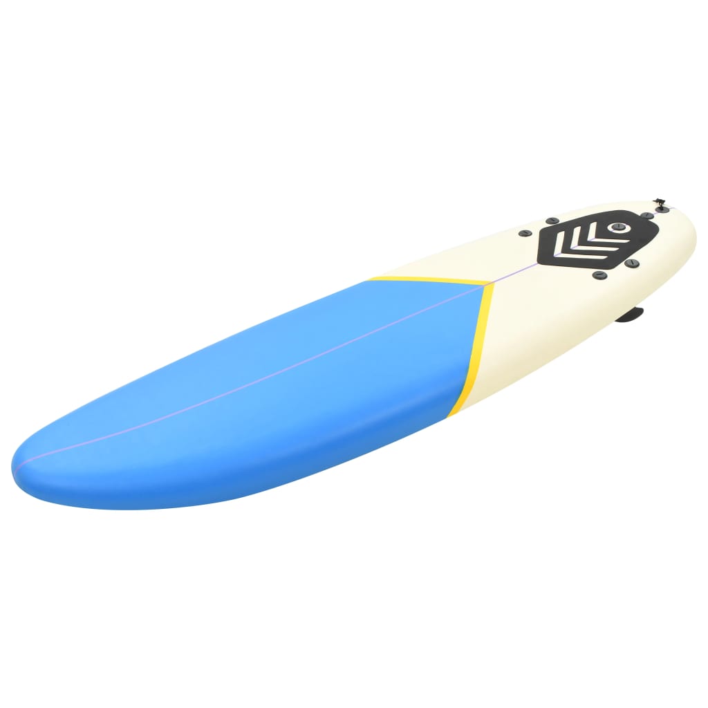 vidaXL Tavola da Surf 170 cm Blu e Crema