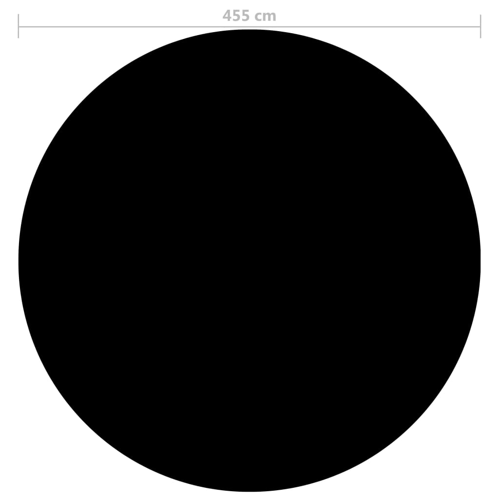 vidaXL Copertura per Piscina Nera 455 cm PE