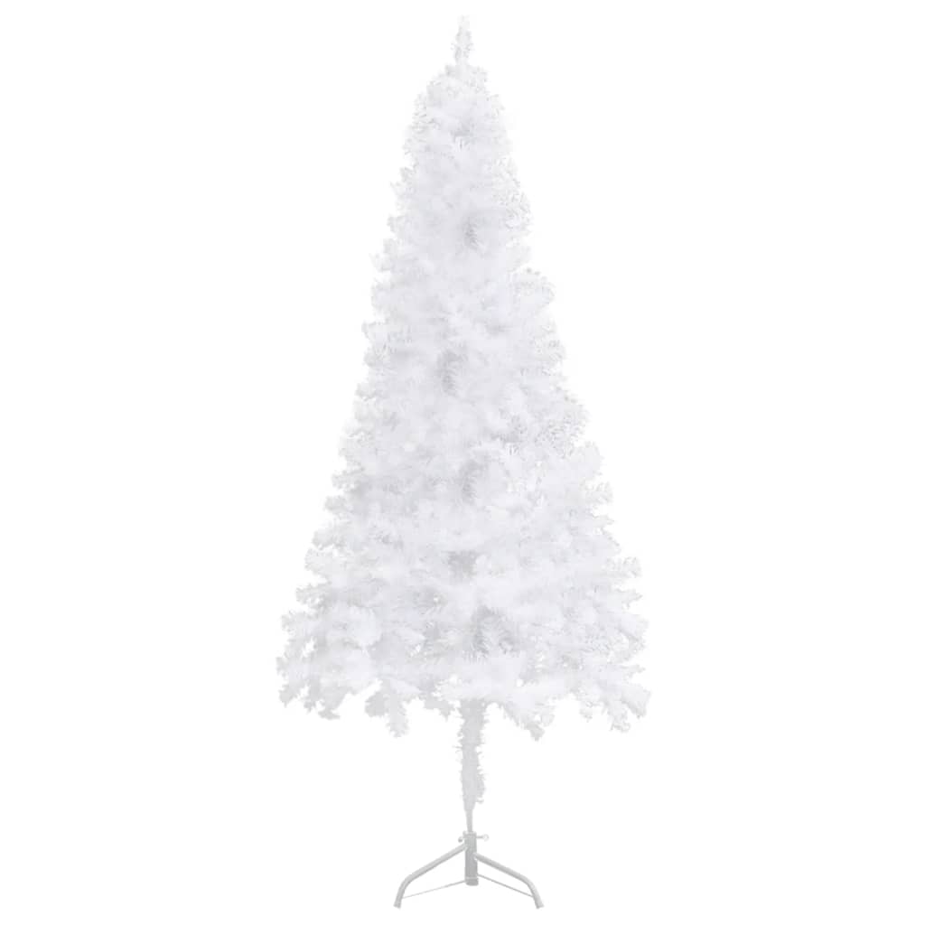 vidaXL Albero di Natale Artificiale ad Angolo Bianco 150 cm PVC