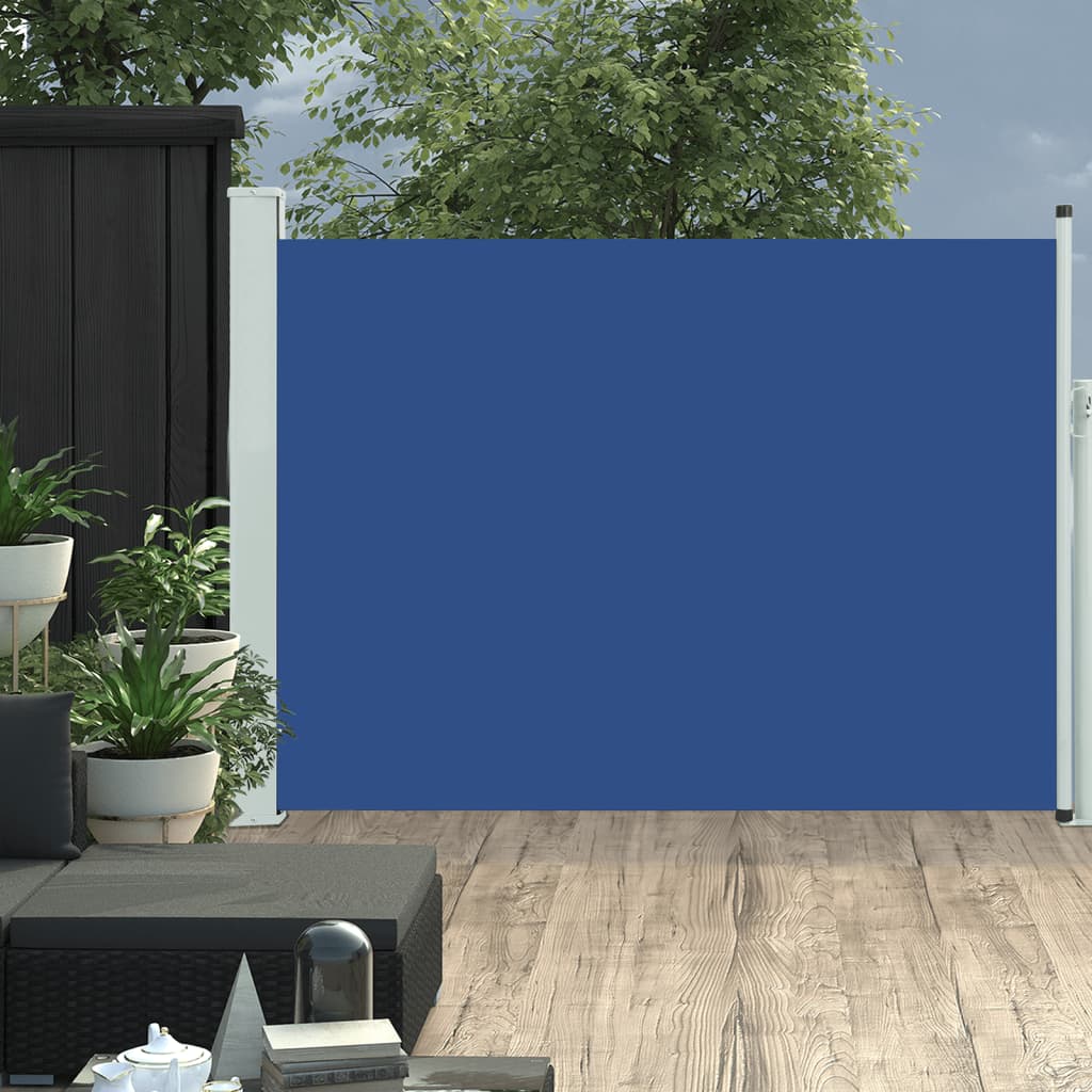 vidaXL Tenda Laterale Retrattile per Patio 117x500 cm Blu