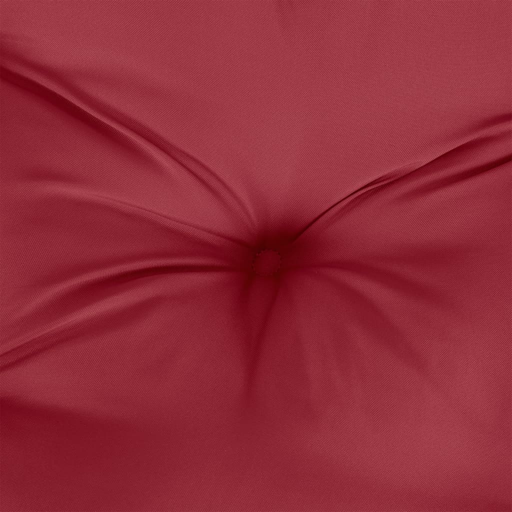 vidaXL Cuscini per Panca 2 pz Rosso Vino 200x50x7 cm in Tessuto Oxford