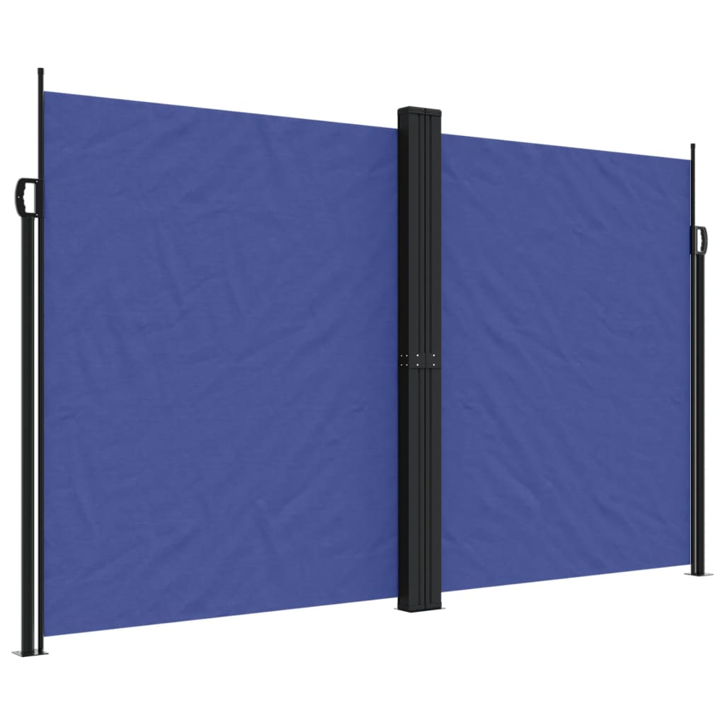 vidaXL Tenda da Sole Laterale Retrattile Blu 200x600 cm