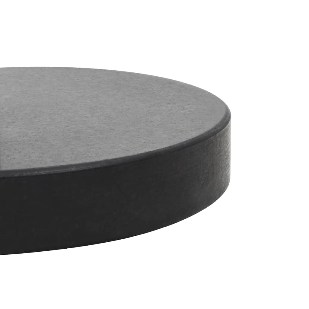 vidaXL Base per Ombrellone in Granito 28,5 kg Circolare Nera