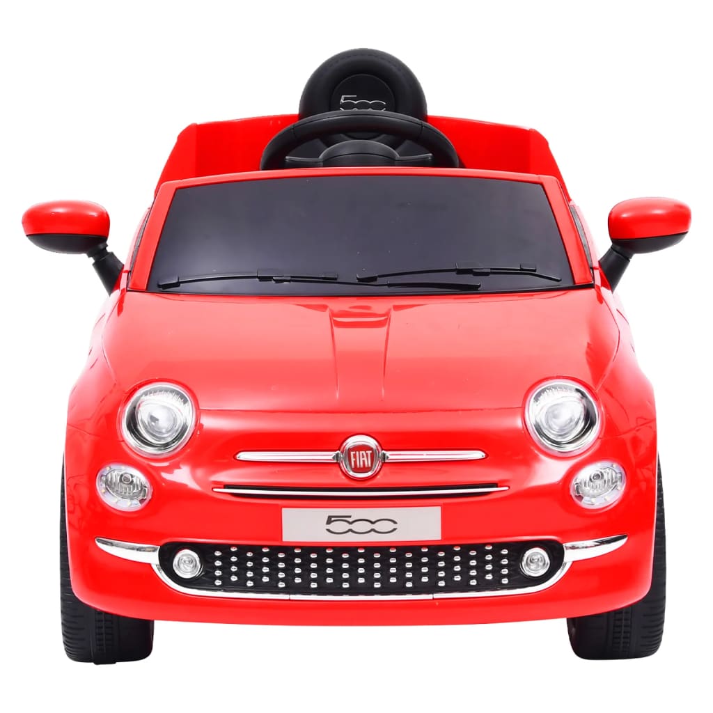 vidaXL Auto Elettrica per Bambini Fiat 500 Rossa