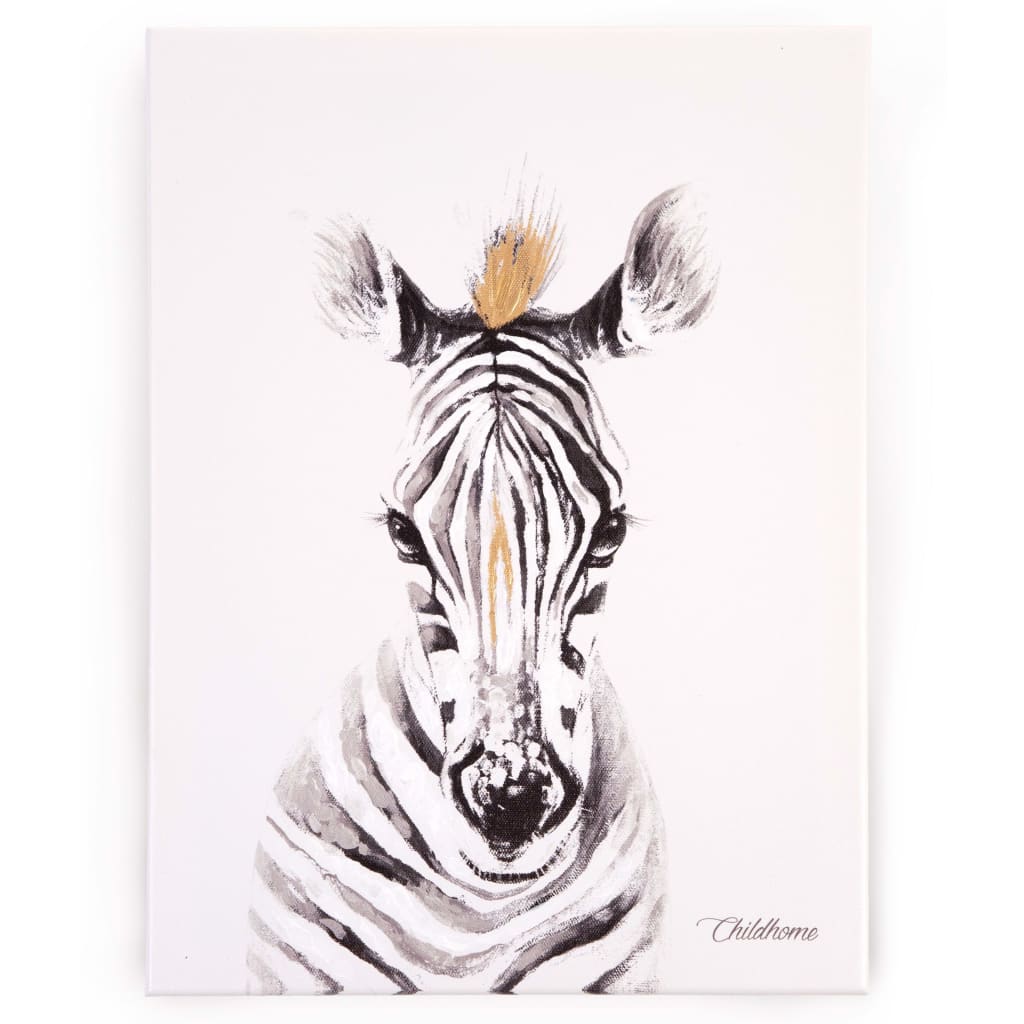 CHILDHOME Pittura ad Olio 30x40 cm Zebra