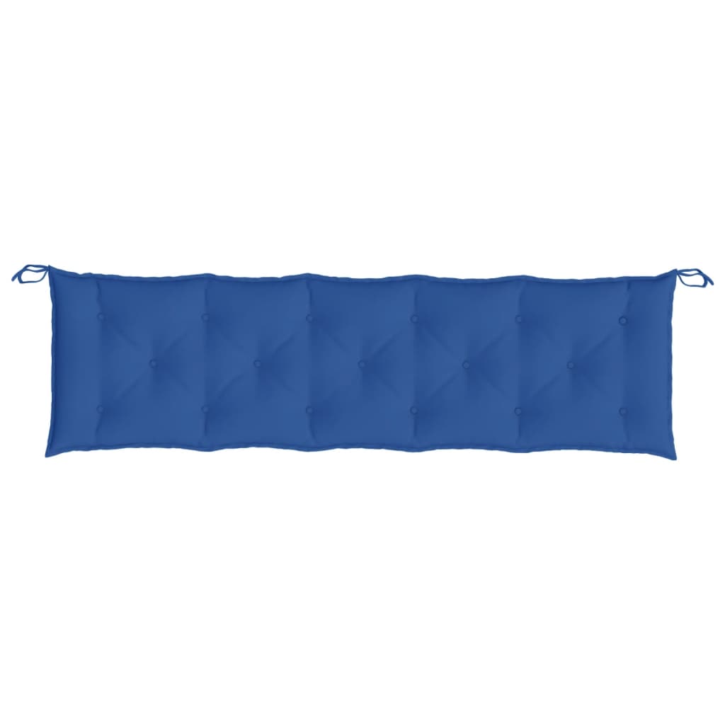 vidaXL Cuscino per Panca Giardino Blu Reale 180x50x7 cm Tessuto Oxford