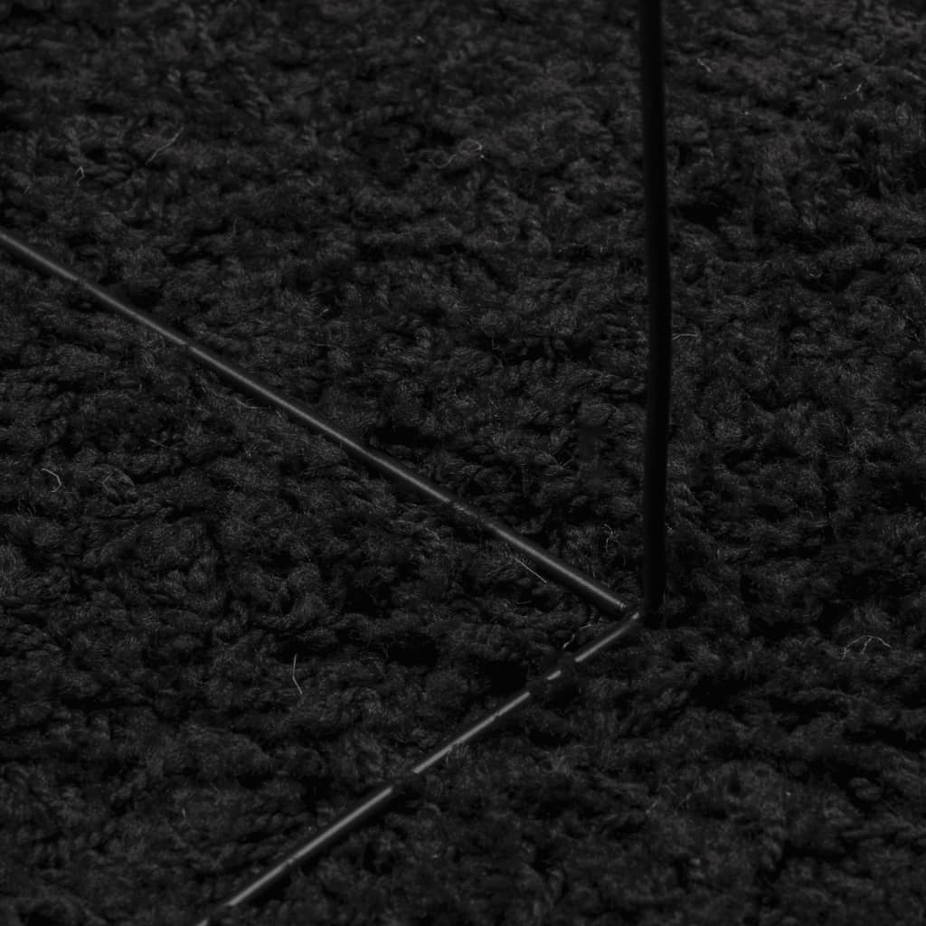 vidaXL Tappeto Shaggy PAMPLONA a Pelo Lungo Moderno Nero 240x340 cm