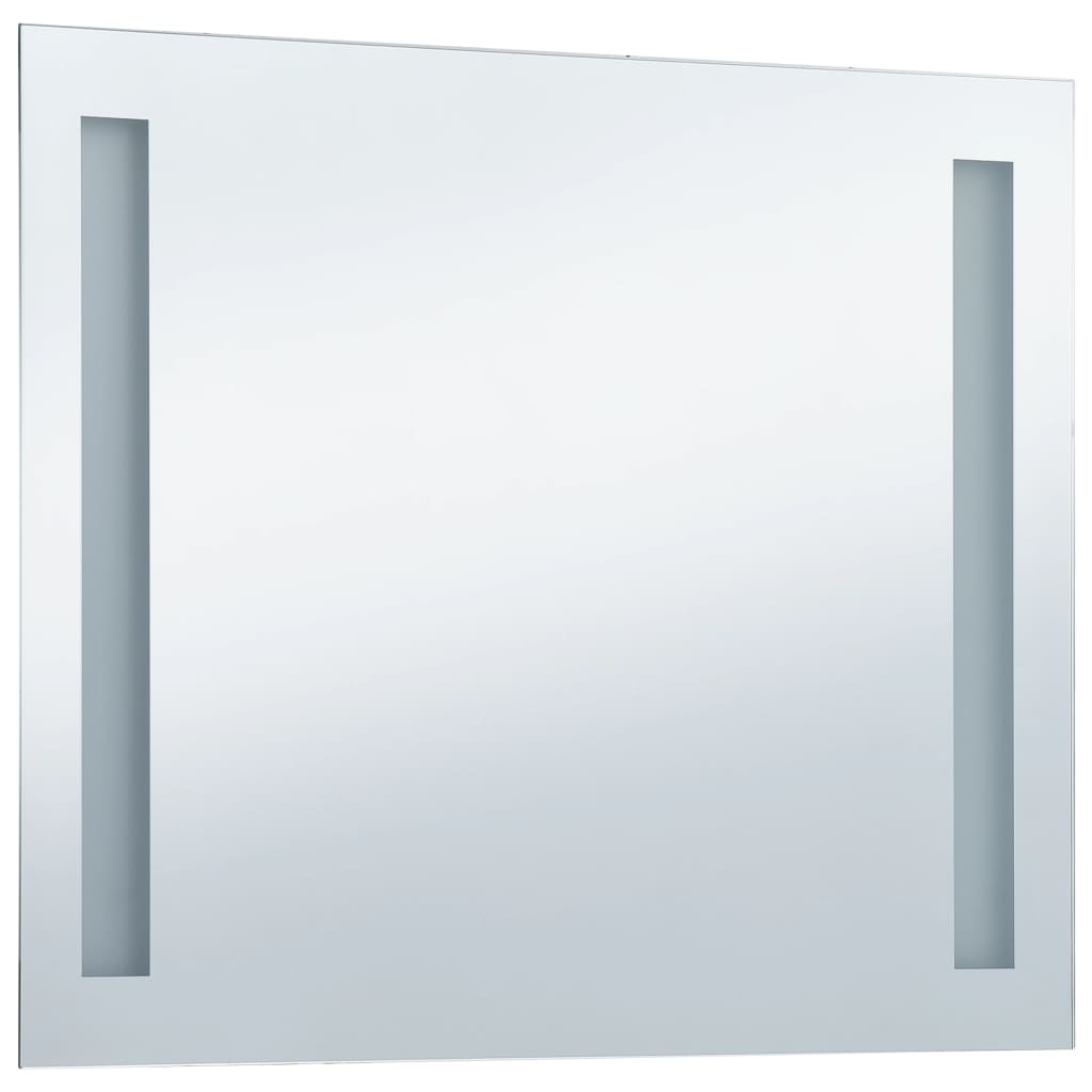 vidaXL Specchio da Parete a LED per Bagno 80x60 cm