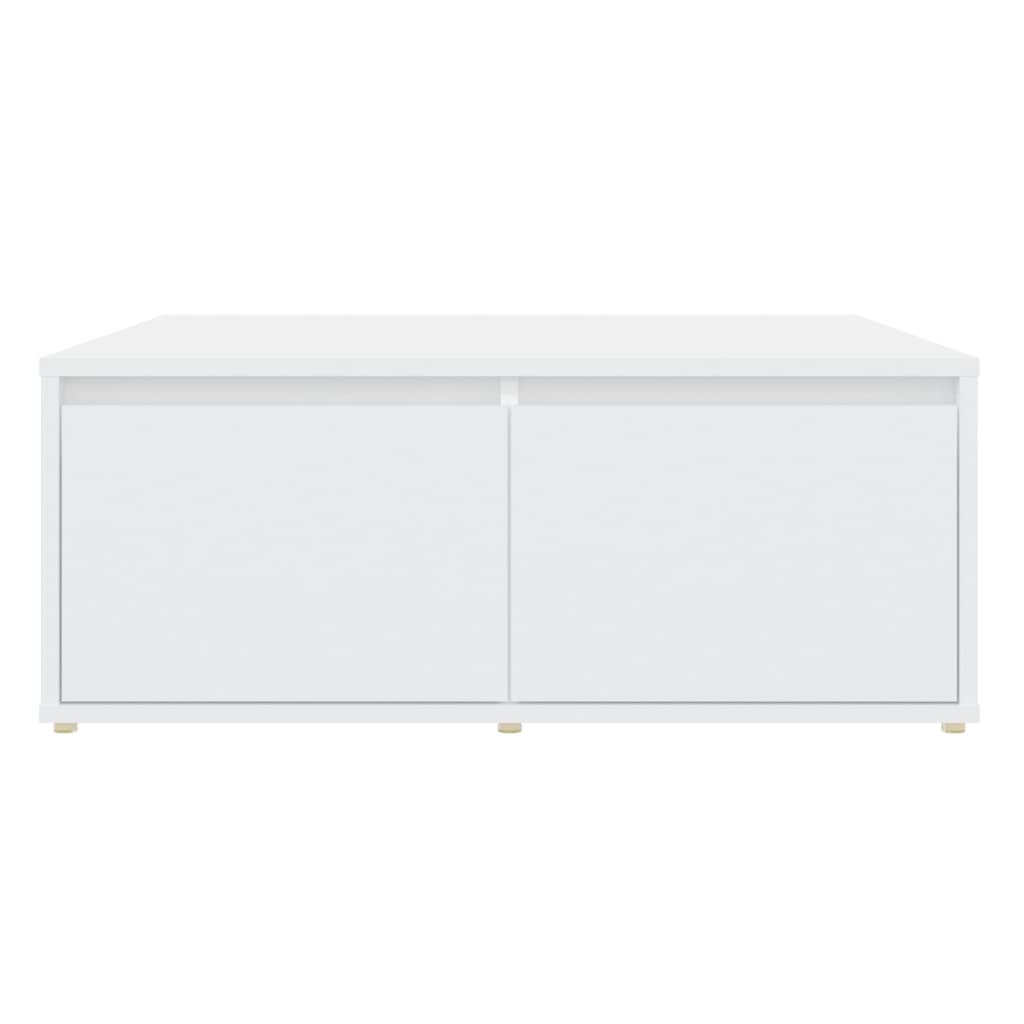 vidaXL Tavolino da Salotto Bianco 80x80x31 cm in Legno Multistrato
