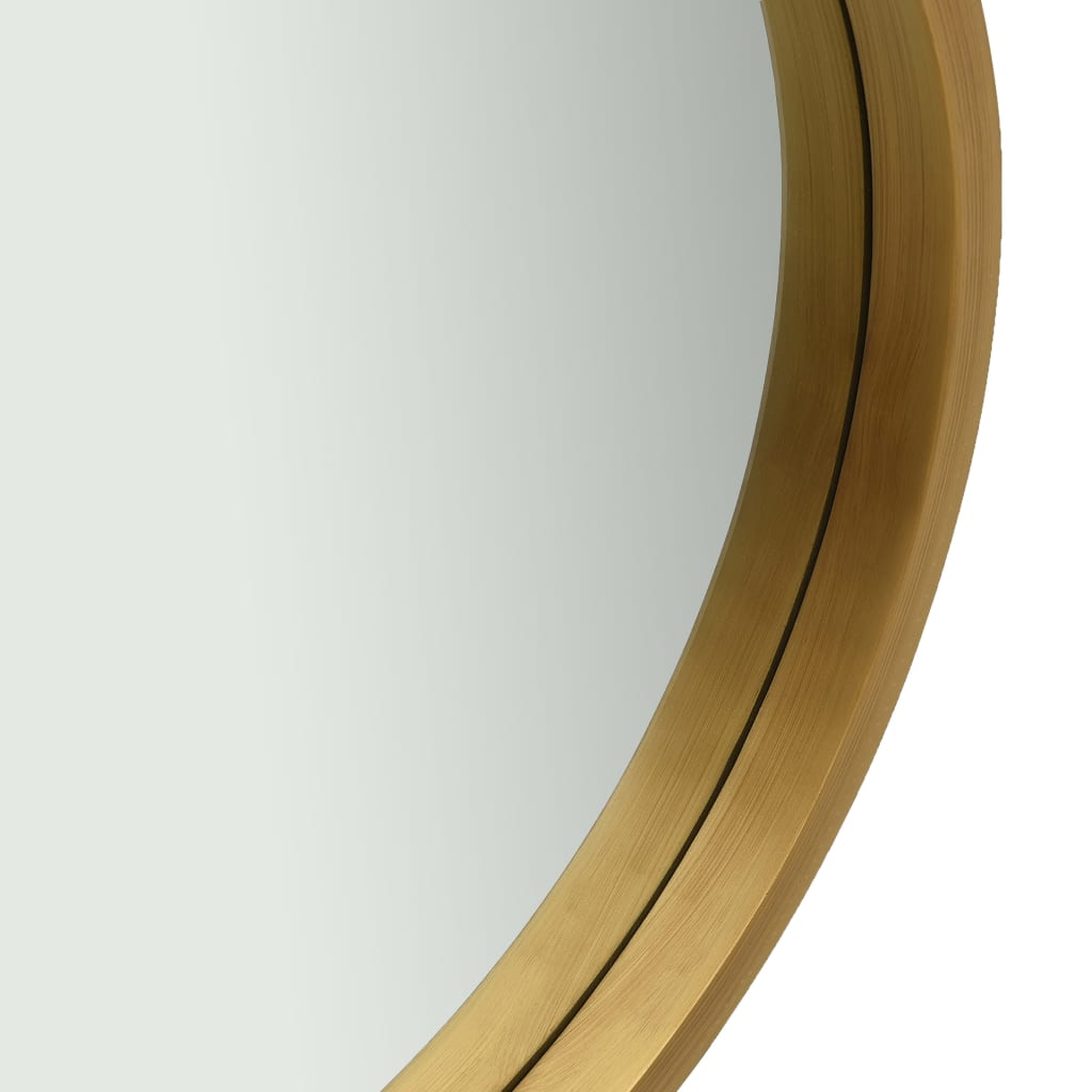 vidaXL Specchio da Parete con Cinghia 50 cm Oro