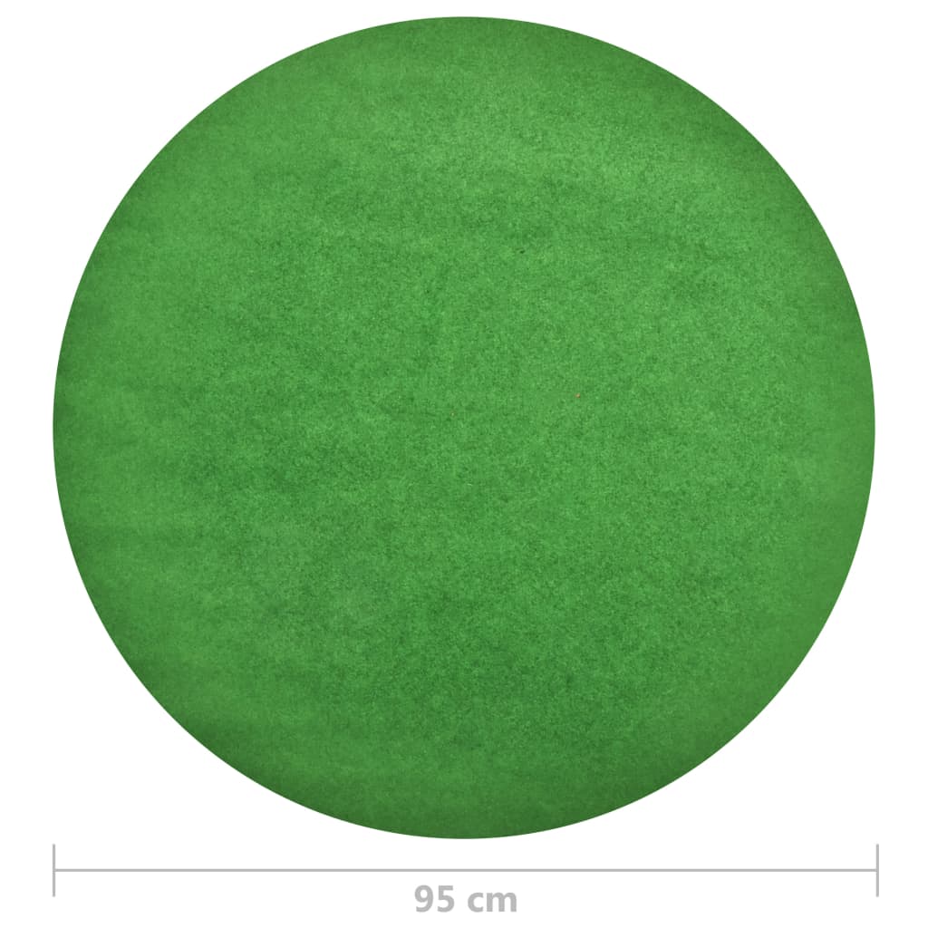 vidaXL Erba Artificiale con Tacchetti D. 95 cm Verde Rotondo