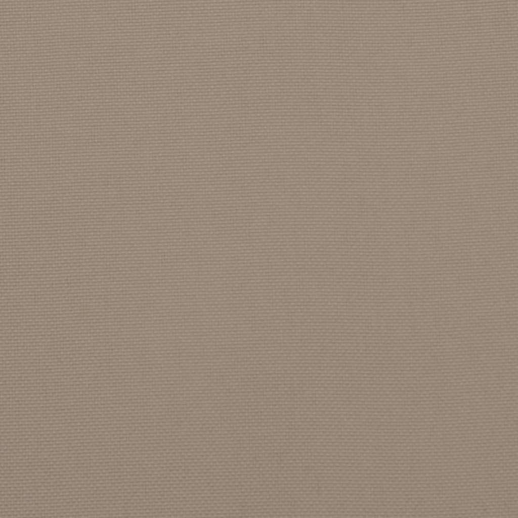 vidaXL Cuscini Panca da Giardino 2pz Tortora 100x50x7cm Tessuto Oxford