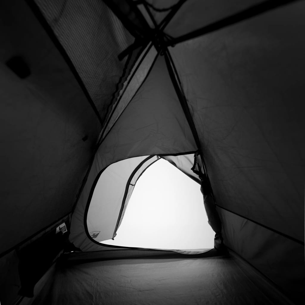 vidaXL Tenda Campeggio a Cupola 2 Persone Bianca Tessuto Impermeabile
