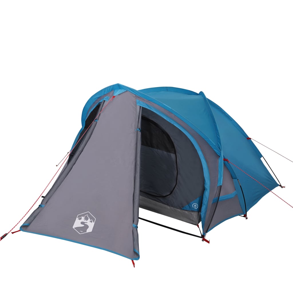 vidaXL Tenda da Campeggio a Cupola per 2 Persone Blu Impermeabile