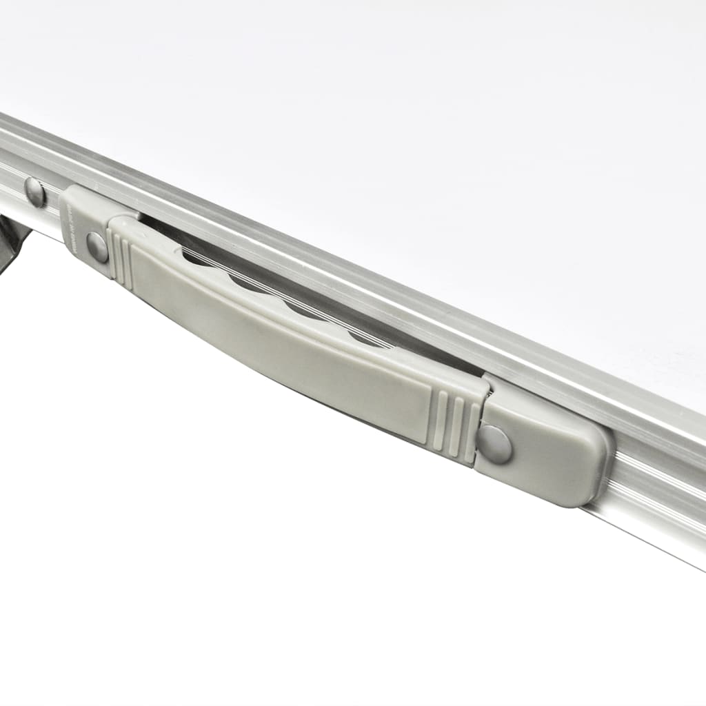 vidaXL Tavolo da Campeggio Pieghevole Alluminio Regolabile 180x60 cm