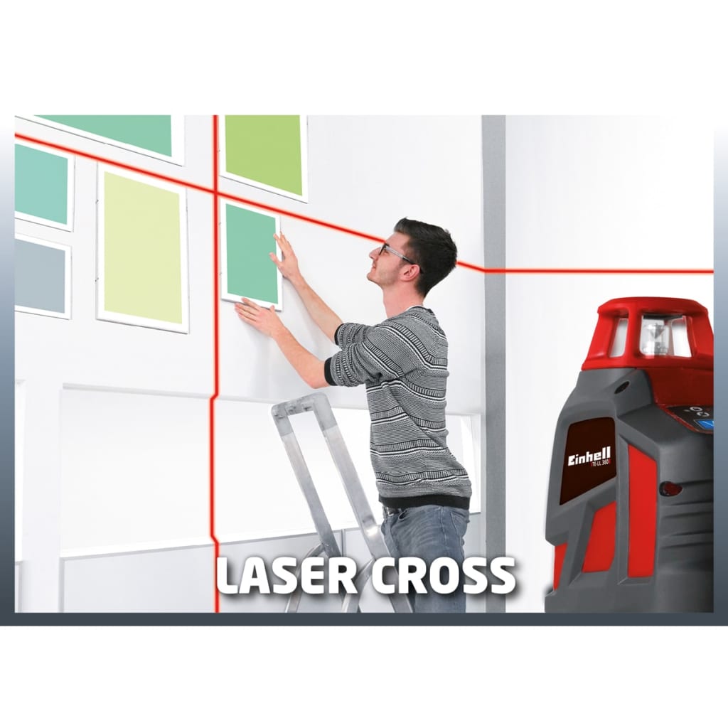 Einhell Livella Laser a Linee Incrociate TE-LL 360 Rossa 2270110