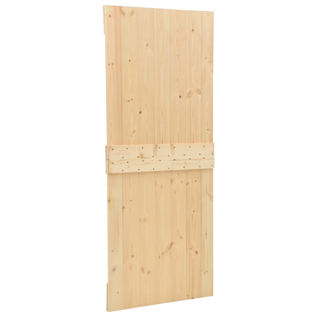 Porta Scorrevole In Legno Pino 90x210 Cm - Con Kit Hardware Per Montaggio - Foto 4