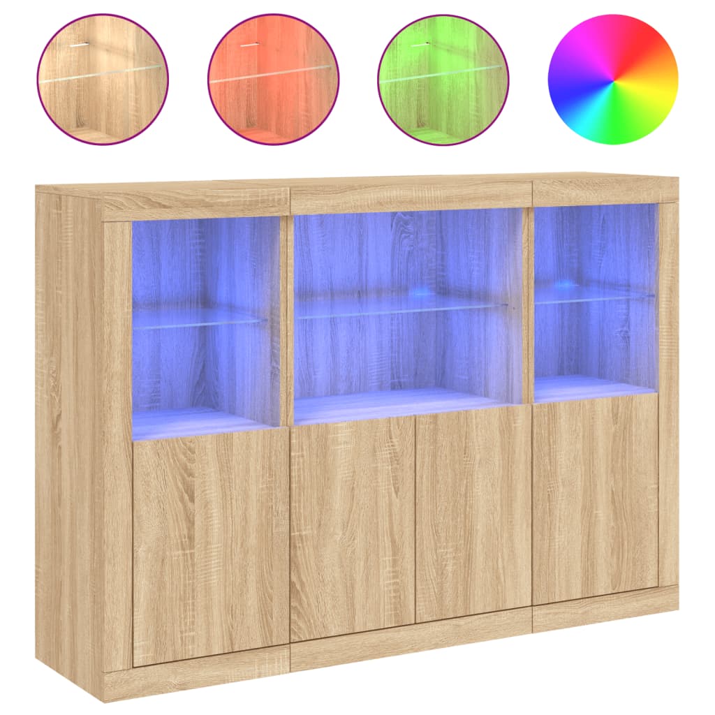vidaXL Credenza Rovere Sonoma 80x33x70 cm in Legno Multistrato