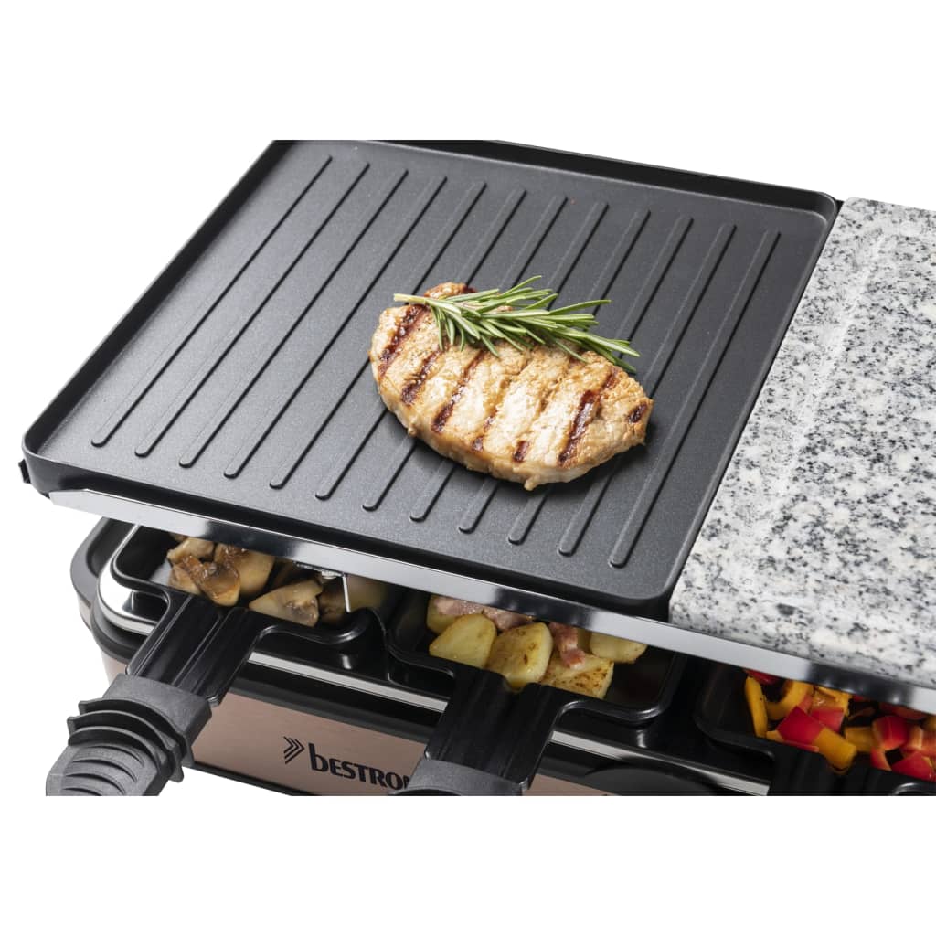 Bestron Piastra per Raclette ARG1200CO 1400 W Color Rame