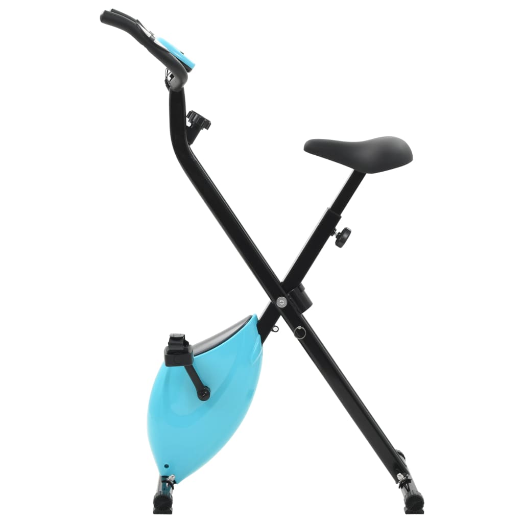 vidaXL Cyclette Magnetica X-Bike con Misurazione del Polso Nero e Blu