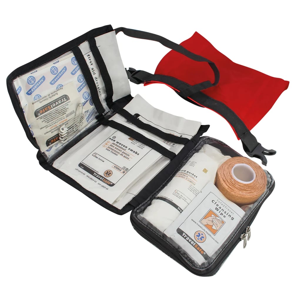 Travelsafe Kit di Pronto Soccorso 43 pz Globe Waterproof Rosso