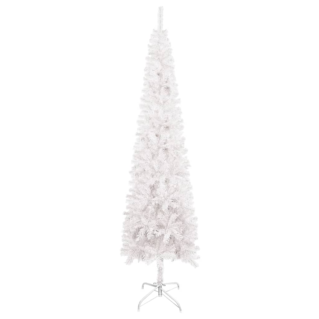 vidaXL Albero di Natale Sottile Bianco 240 cm