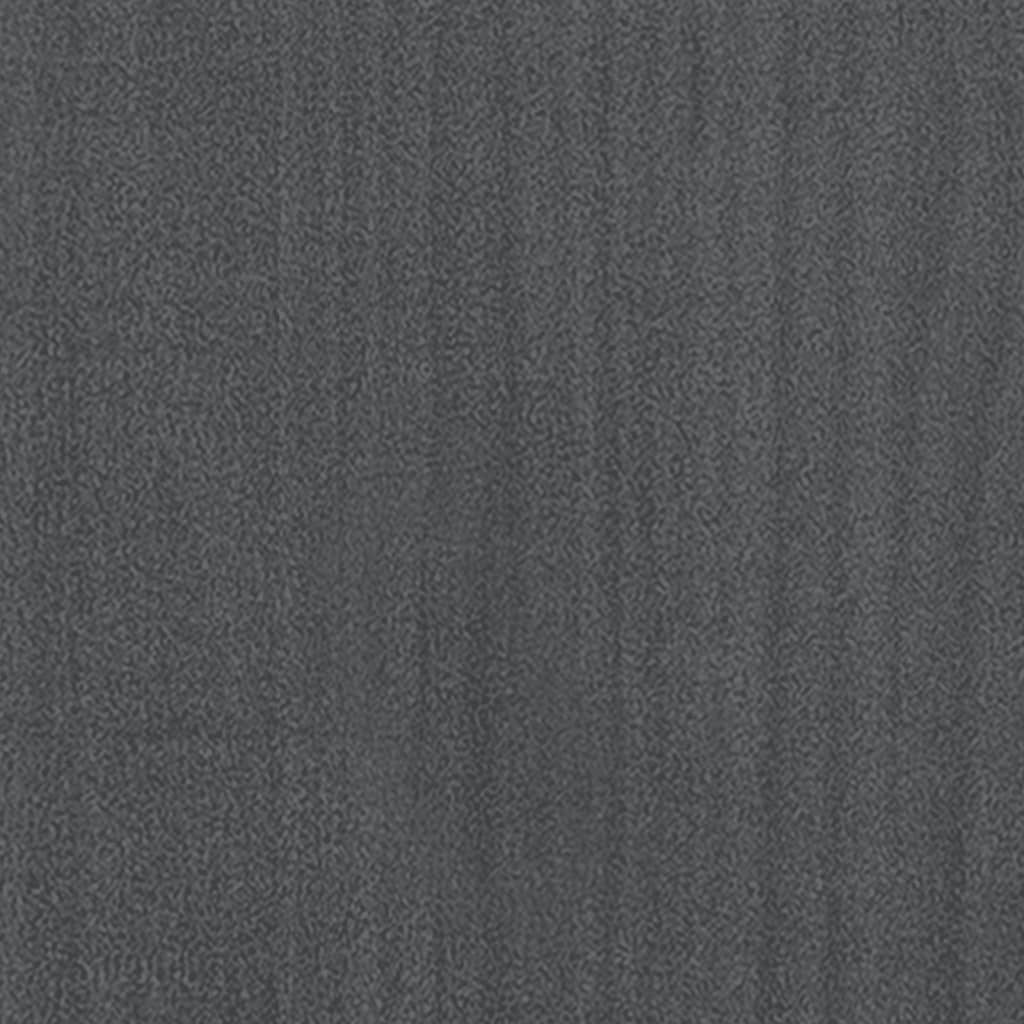 vidaXL Fioriera da Giardino Grigia 50x50x70 cm Legno Massello di Pino