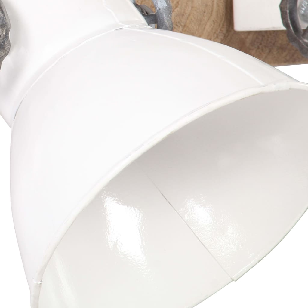 vidaXL Lampada da Parete in Stile Industriale Bianca 65x25 cm E27